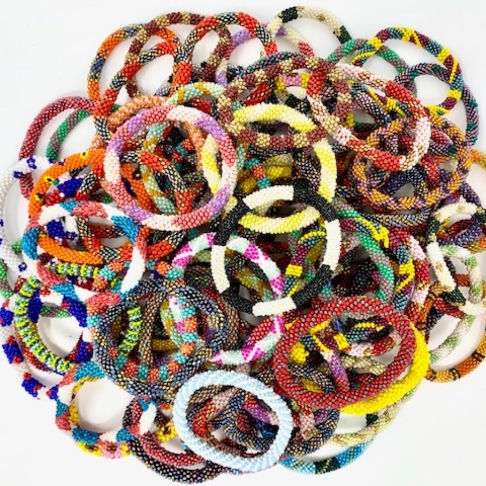 Lot of 100 Nepal Handmade Bracelets